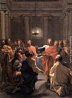 Nicolas Poussin Canvas Paintings - The Institution of the Eucharist